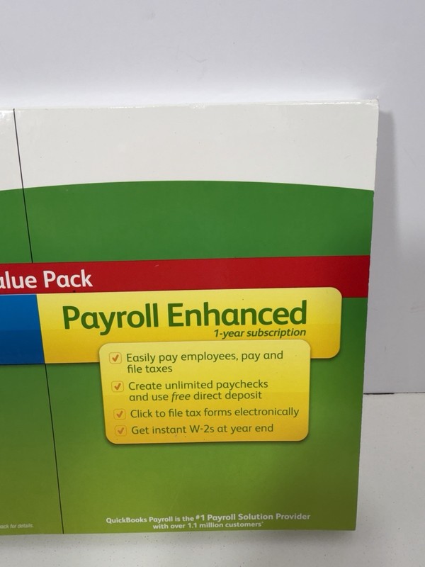 INTUIT QUICKBOOKS DESKTOP PRO 2019 W/PAYROLL ENHANCED FACTORY SEALED gallery