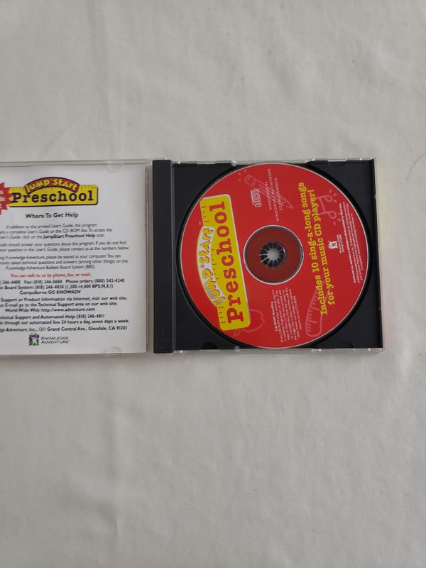 Jumpstart Jump Start Preschool User’s Guide CD pc software win 95/mac gallery