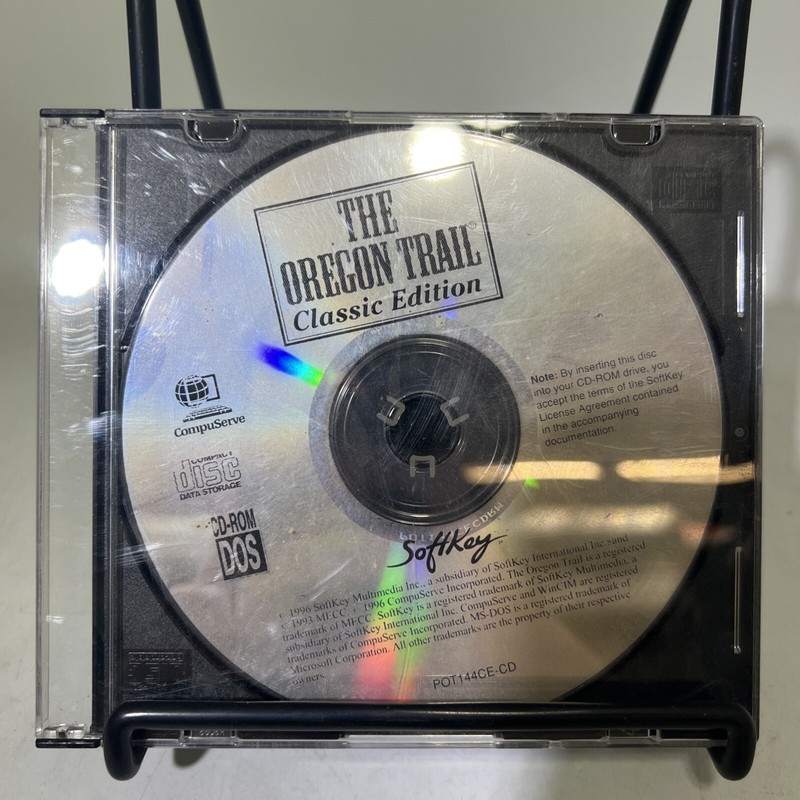 The Oregon Trail Classic Edition Softkey 1996 MS-DOS PC CD Educational Game #ML