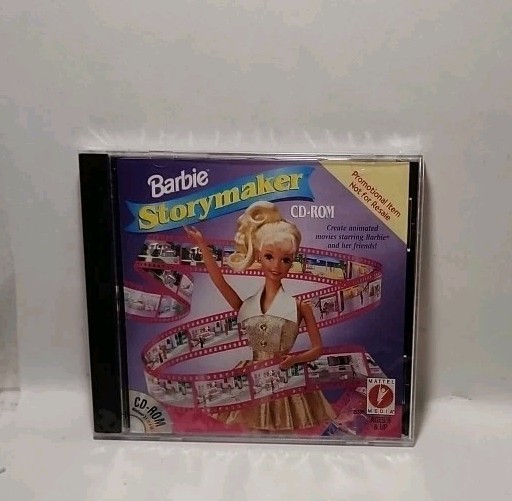 VTG Barbie Storymaker Mattel Media CD-ROM Windows Software Game Sealed 5982