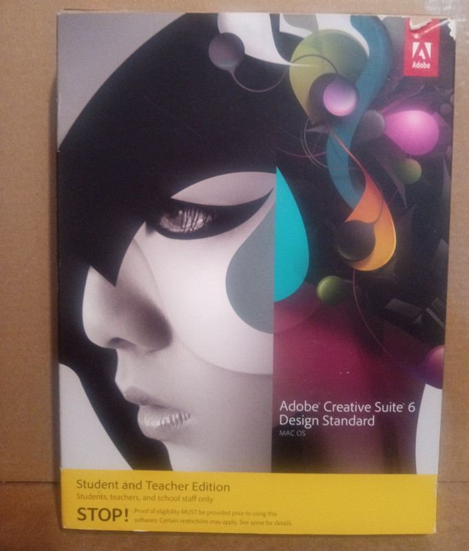 Adobe Creative Suite 6 Design Standard– Mac OS– No Serial Number