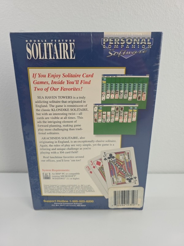 Double Feature Solitaire For Windows Sea Haven Towers Arachnids Solitaire Sealed gallery