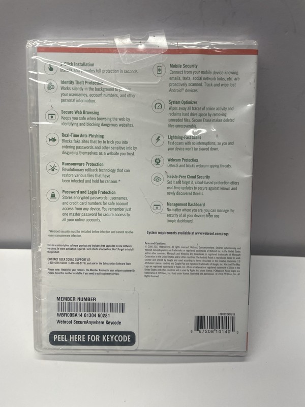 Webroot Internet Security with Antivirus [3 Devices PC, Mac, and Mobile] Sealed gallery