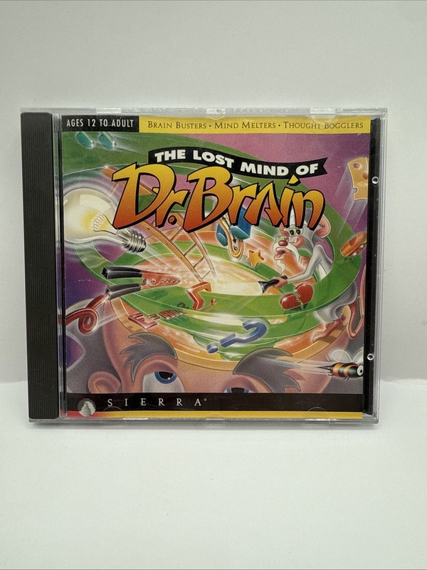 The Lost Mind of Dr. Brain (PC Windows/Mac, 1996) Vintage SIERRA Computer Game