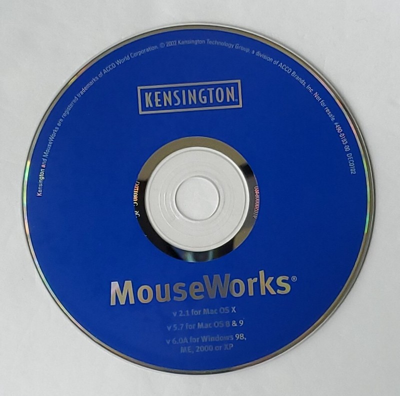 Kensington MouseWorks V2.1 For Mac OS X For Windows