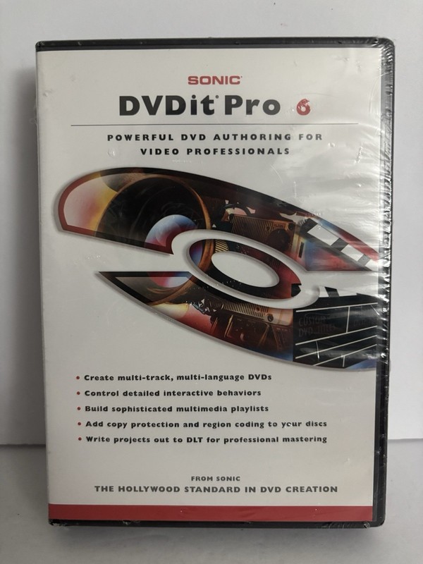 Sonic DVDit Pro 6 + eDVD 4 PC Software Authoring for Video Brand New & Sealed