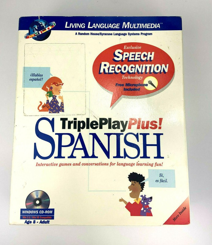 Triple Play Plus! Spanish Living Language Multimedia Learning Software (No Mic)