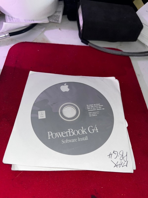 Apple Powerbook G4 Software Install Disc w/ Restore Disk / Mac OS v 9.1