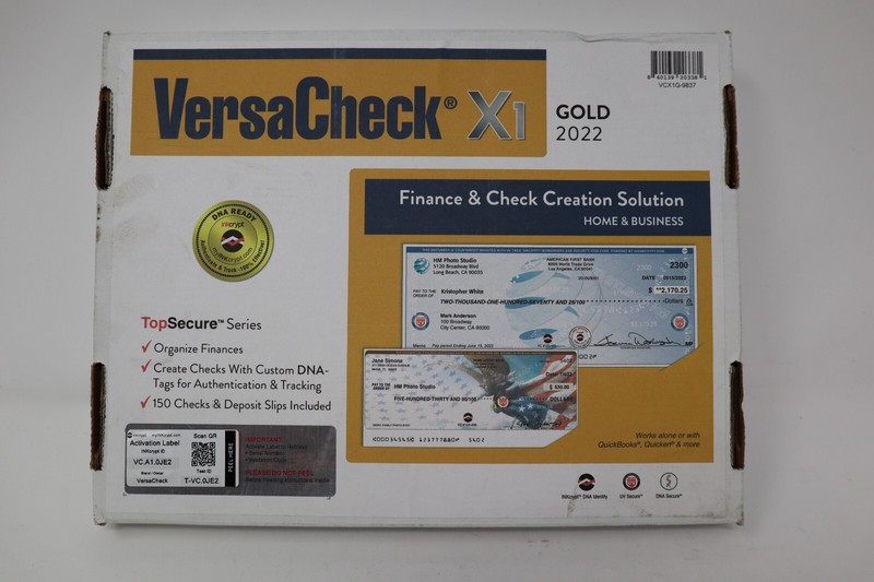 Simplify Check Creation w/ VersaCheck X1 Gold 2022 Business & Personal Software