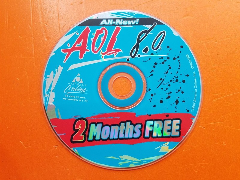 ⭐️⭐️⭐️⭐️⭐️ PC Software CD Disc AOL 8.0 2 Months Free CR0302RB