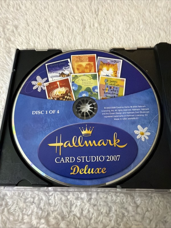 Hallmark Card Studio 2007 Deluxe Greeting Card Software 4 PC CD ROM CIB VTG gallery