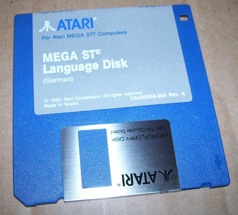 Atari Mega STE Computer GERMAN Language Disk CA400958-005 1990