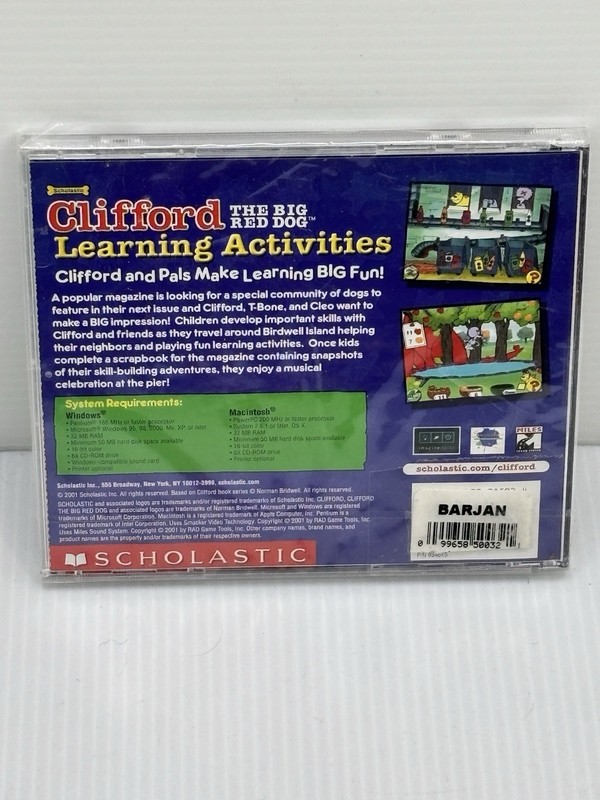 Clifford The Big Red Dog Learning Activities Windows 95 98 2000 XP Mac PC CD-ROM gallery
