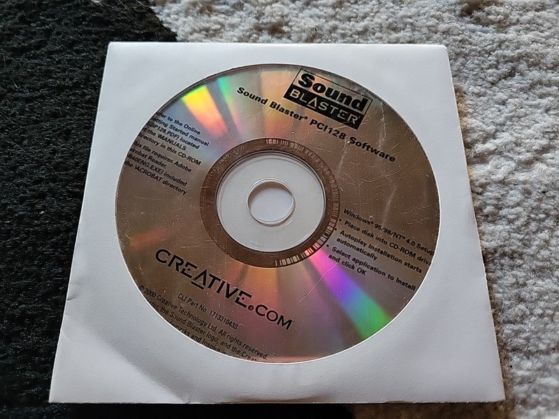 Creative Labs SoundBlaster PCI128 Software – CD ONLY!!! 1713310433. Vintage 2000