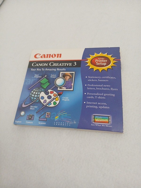 Canon Creative 3 PC Software Complete CIB VGC CD-ROM