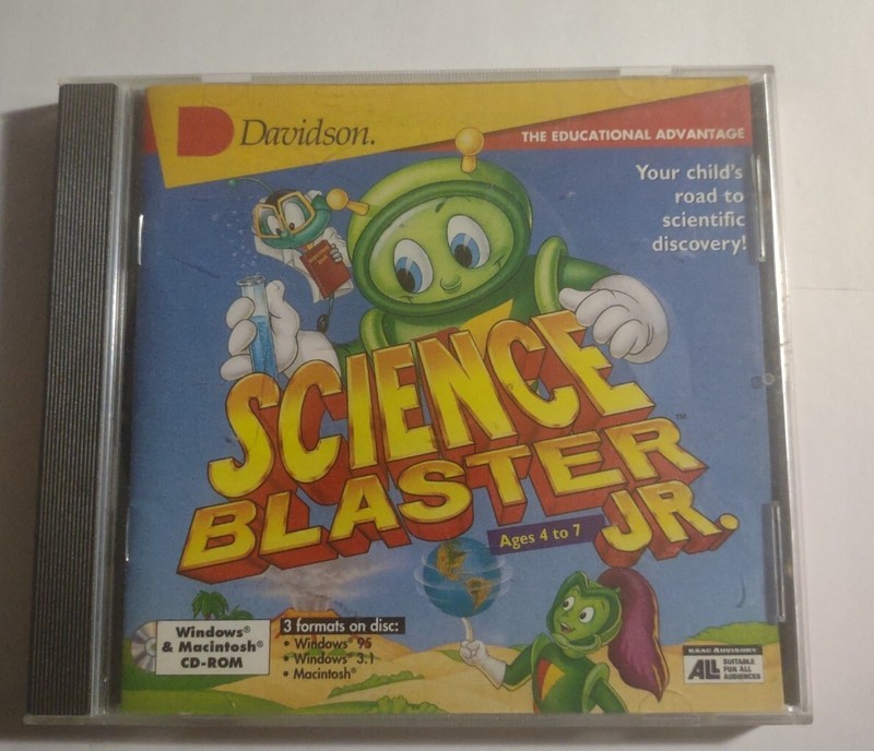 Davidson Science Blaster Jr. Windows 95 / Windows 3.1 / Mac OS CD-ROM