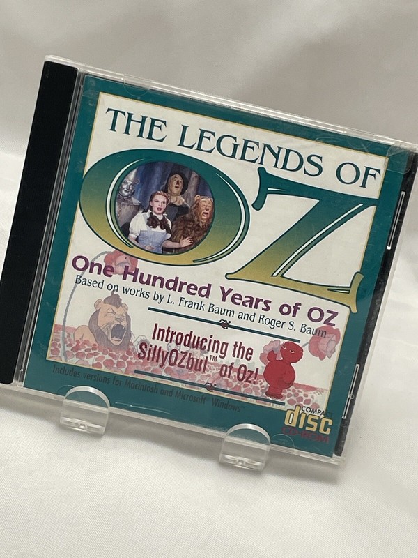 THE LEGENDS OF OZ : One-Hundred Years of Oz CD-ROM Windows/Mac RARE 1993