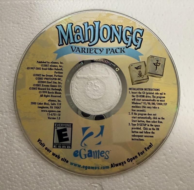 eGames Mahjongg Variety Pack CD-ROM Windows 95/98/ME/2000/XP English gallery
