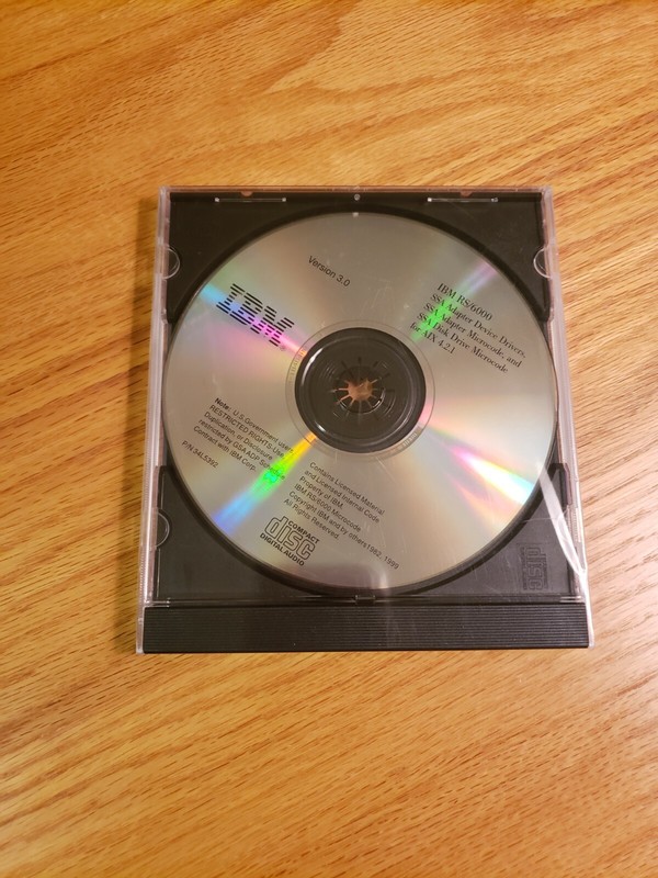 IBM RS/6000 Version 3.0 CD Adapter Device Drivers, Microcode for AIX 4.2.1 New
