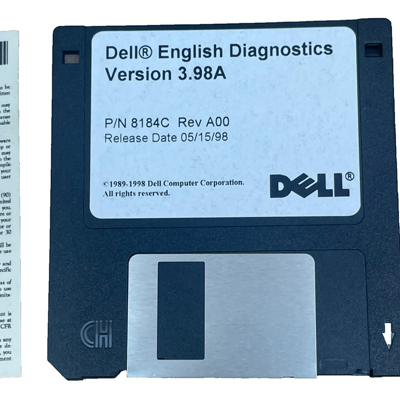 Dell English Diagnostics Version 3.98A P/N 8184C Rev A00 gallery