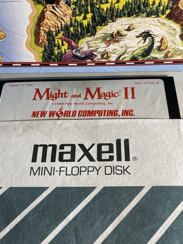 New World Computing Might and Magic II RPG Apple IIe/IIGS 5.25" Floppy 128k gallery