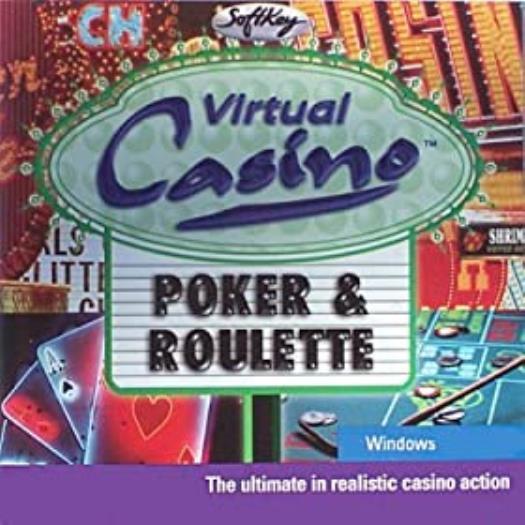 Virtual Casino: Poker & Roulette PC CD learn rules get coached betting games!