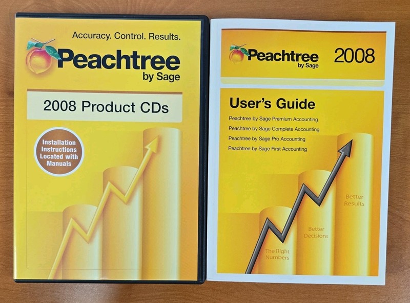 Sage Peachtree Accounting 2008 For Windows PC Serial Number Used