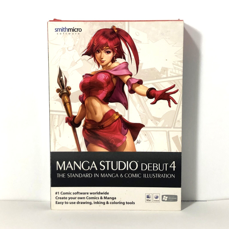 Manga Studio Debut 4 Comic Illustration – 2 CDs: Mac & Windows