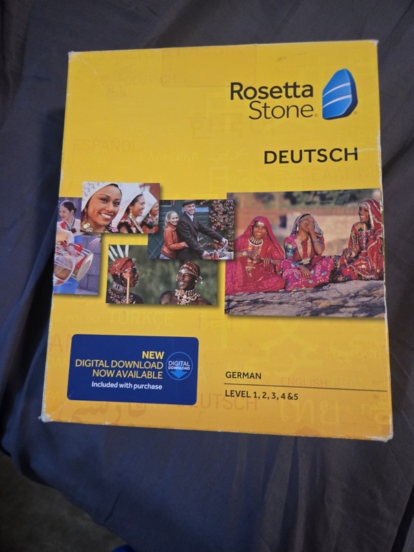 Rosetta Stone Deutsch Version 4 German Level 1-5 No Digital Download Disks Only