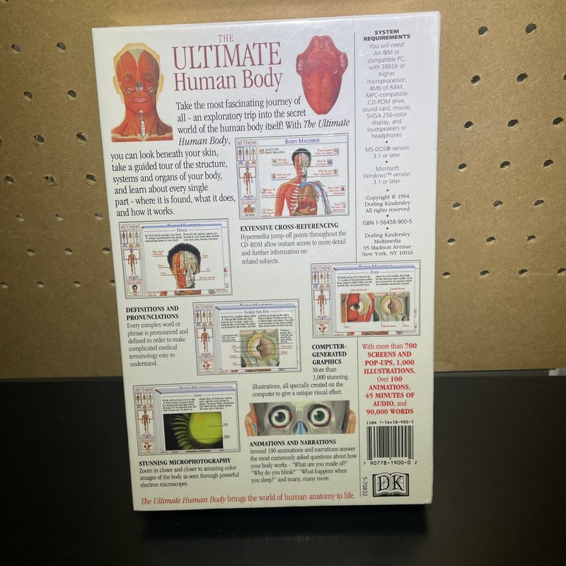 NEW-The Ultimate Human Body a multimedia guide and how it works CD-ROM Windows gallery