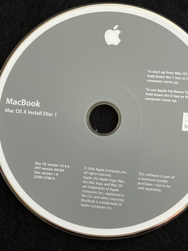 MacBook Pro OS X Install Disc 1 & 2