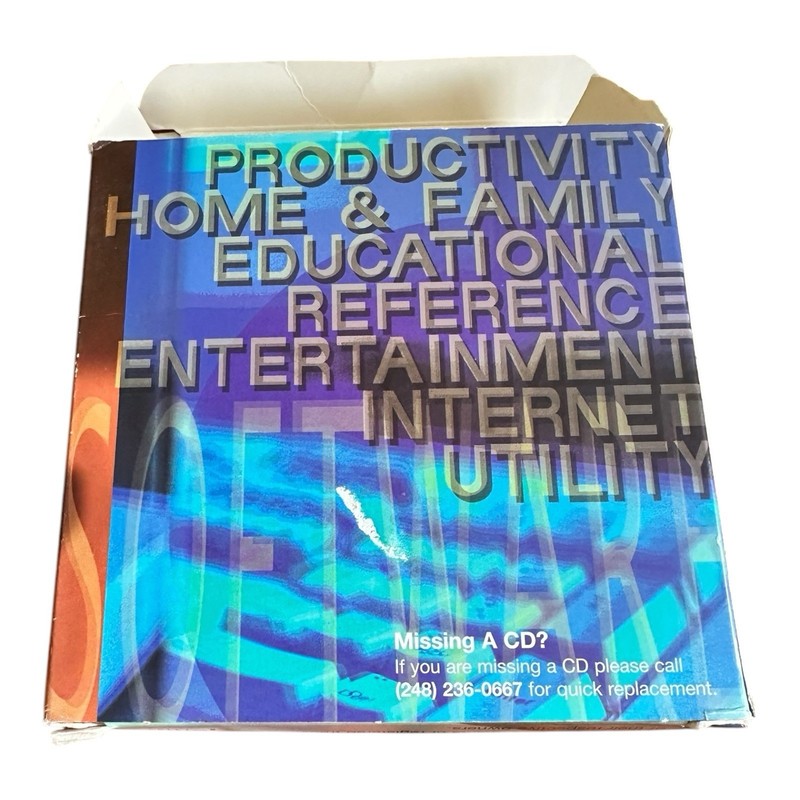 Original Complete Box Of Late 90s / Early 2000s Software For Windows PC gallery