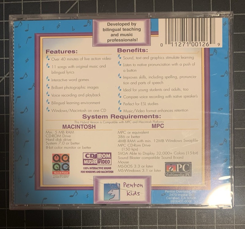 The Family Circus presents Lyric Language Spanish CD-ROM, Sealed gallery