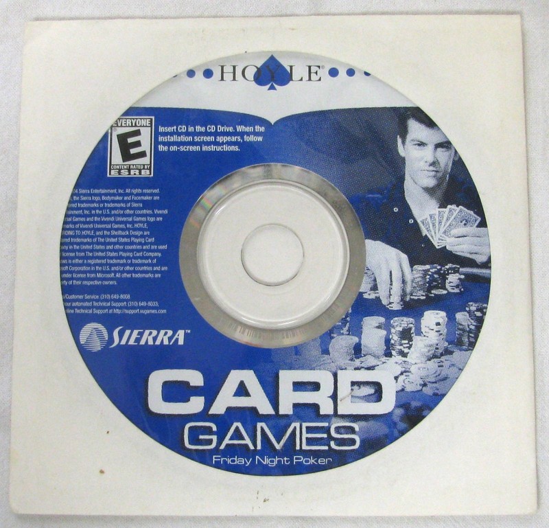 2004 Sierra Hoyle Card Games Friday Night Poker CD-ROM⭐