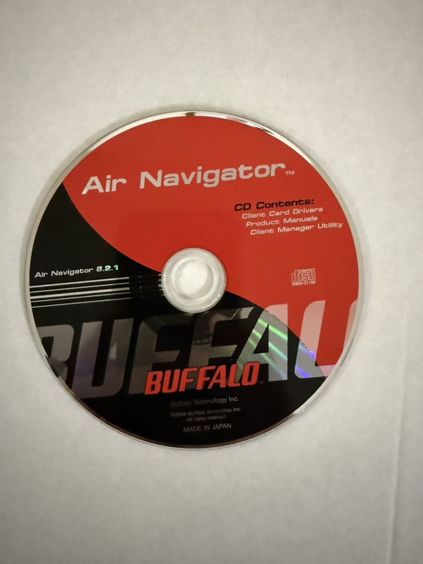 Buffalo Air Navigator 8.2.1 Client Card Drivers Manuals Manager Utility on CD