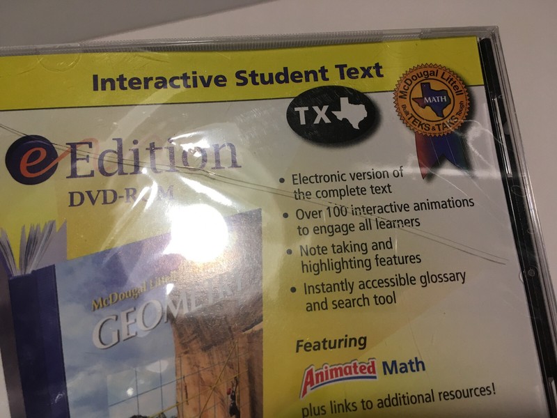 McDougal Little - Algebra 1 & Gometry Vtg. PC Software Lot Set gallery