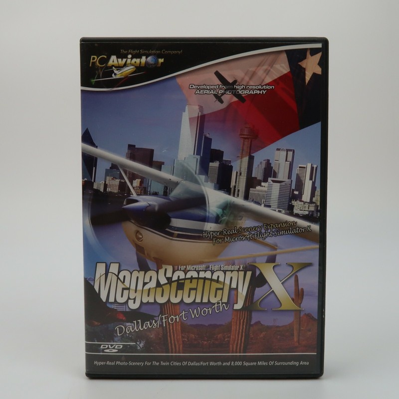 MegaScenery X Dallas/Fort Worth Texas PC DVD Expansion Flight Simulator X FSX