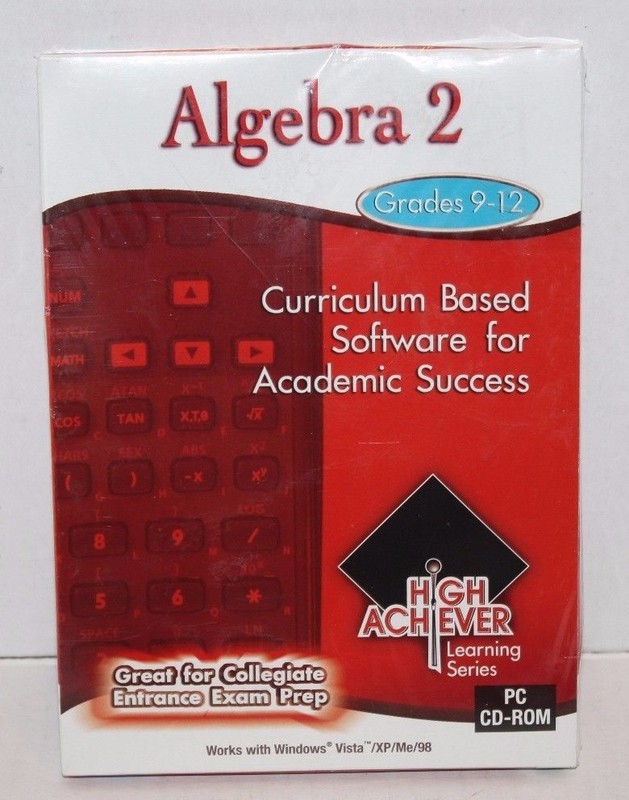 NEW PC Treasures Algebra 2 High Achiever Learning Series Grades 9-12 PC CD-Rom
