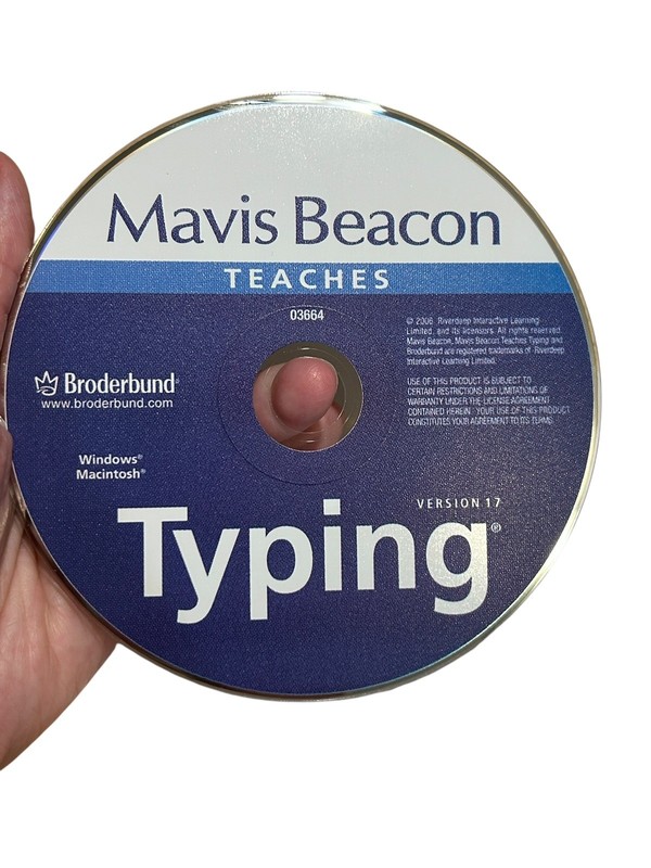 Mavis Beacon Teaches Typing: Version 17 Broderbund Windows / Macintosh CD Only