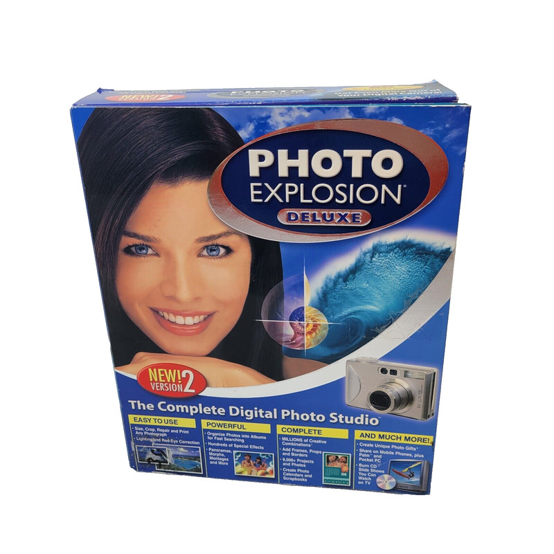 Photo Explosion Deluxe Ver. 2 Complete Digital Photo Studio Windows