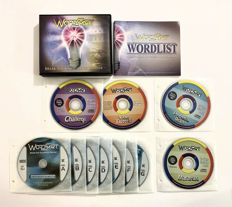 2007 WordSmart BREAK THE KNOWLEDGE BARRIER 11-Disc SET (10 CDs + 1 DVD)