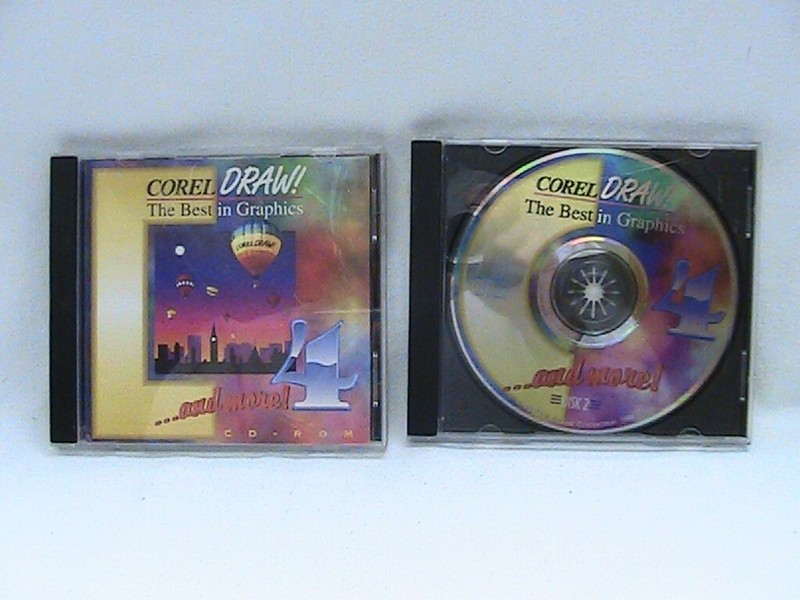 USED COREL DRAW 4THE BEST IN GRAPHICS ON 2 CD'S