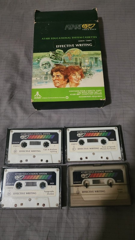Atari Educational System Cassettes Software. Five lessons see full description.