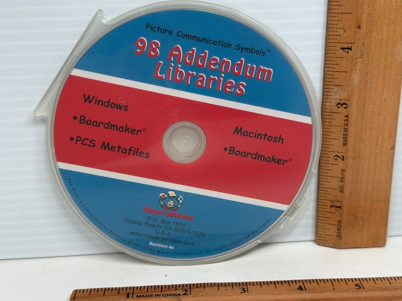 98 Addendum Libraries Boardmaker PCS Metafiles, Mayer-Johnson