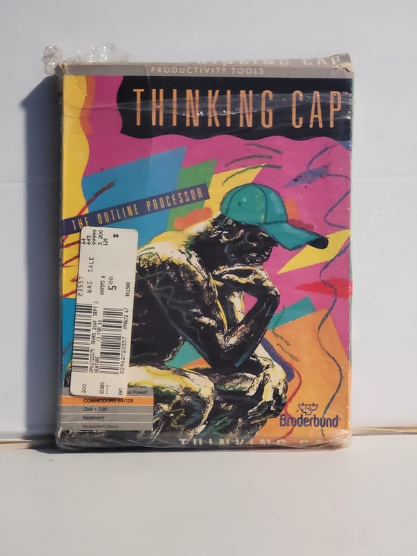 Thinking Cap The Outline Processor by Broderbund for C64 – C128 RARE. UNTESTED