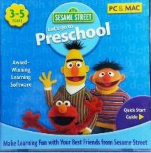 Sesame Street: Let’s Go To Preschool PC MAC CD learn reading math letters+ game!