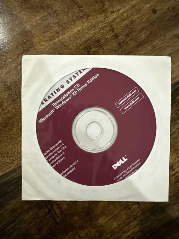 Microsoft Windows XP Home Edition SP1 Version 2002 X08-42684 – DELL PC 32bit