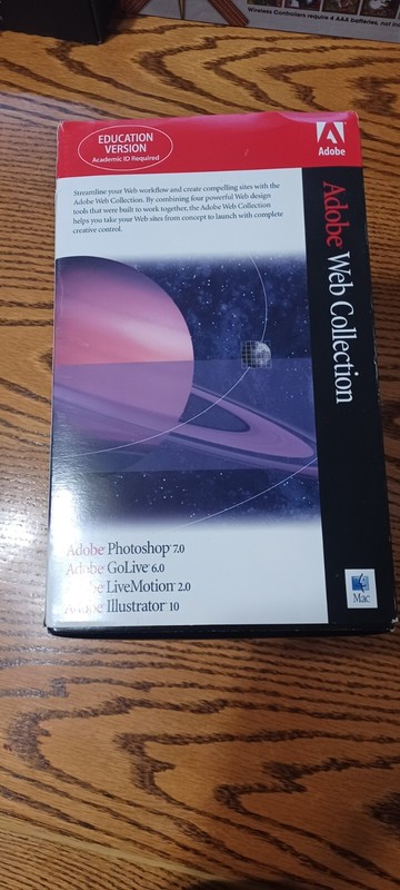 Adobe Web Collection Photoshop 7. 0 Illustrator 10.0 Livemotion 2. Golive 6. 0. gallery