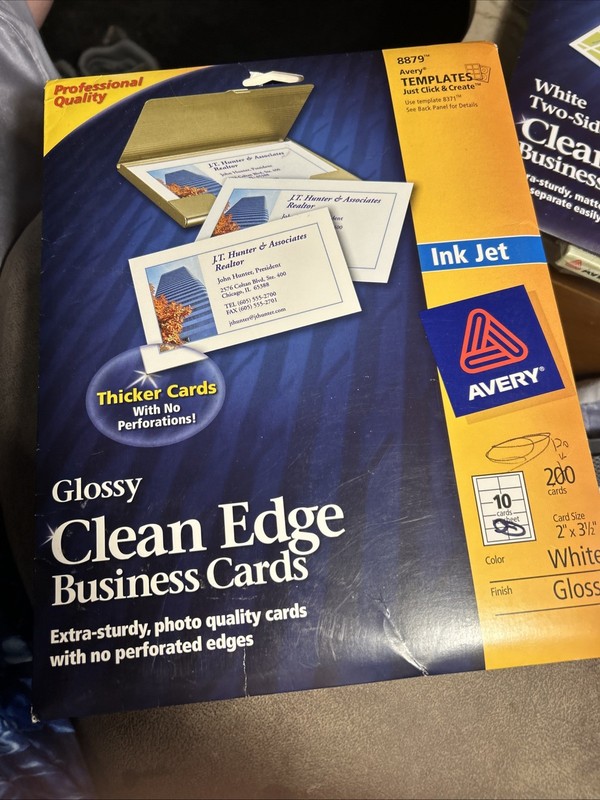 Avery Clean Edge Printable Business Cards 2″ x 3-1/2″, White, 120 Cards (8879)
