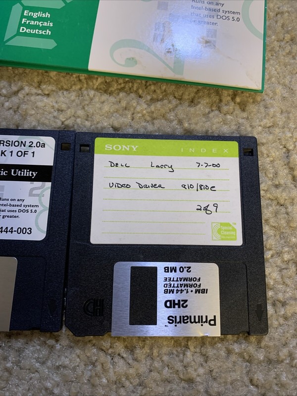 Seagate Tape Diagnostic Utility DOS 5.0 floppy disc + Driver Installation Disc gallery